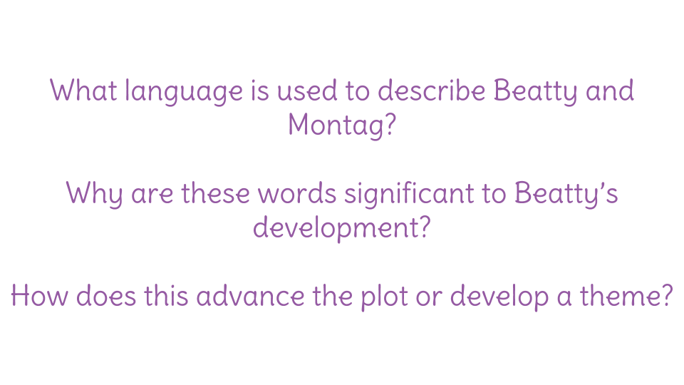 compare and contrast montag and beatty